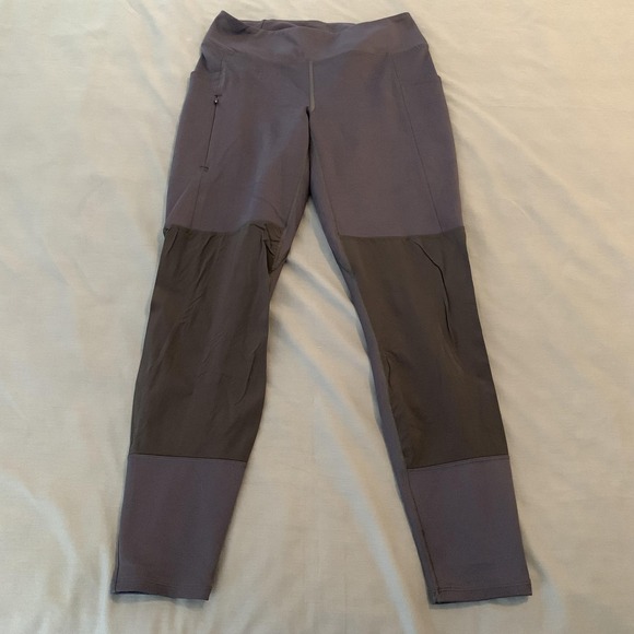 Patagonia Pants - Patagonia Leggings Womens Med. Blue Pack Out Hike Leggings Pockets Hiking Trail